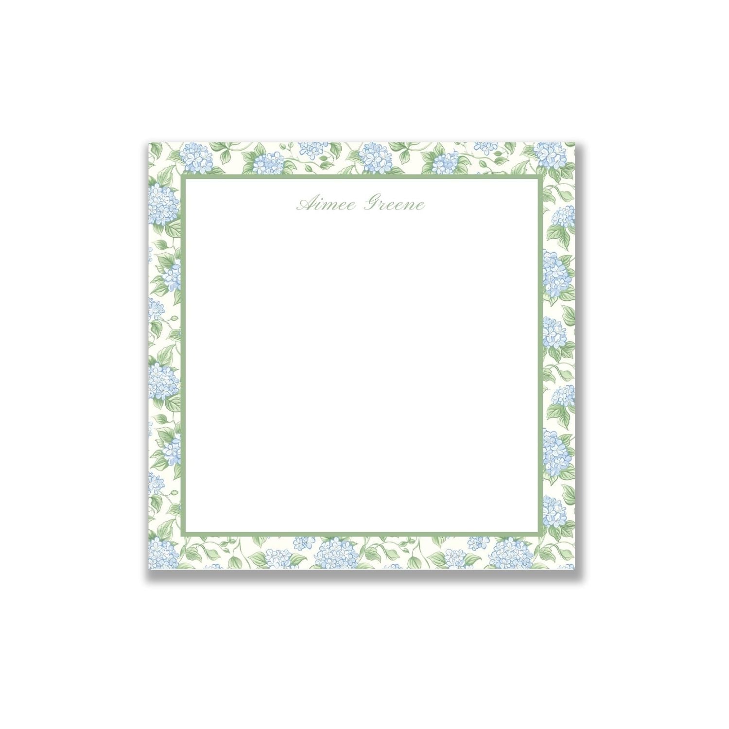 Personalized Square Notepads | Custom Name Stationery | Vintage Stitch 901