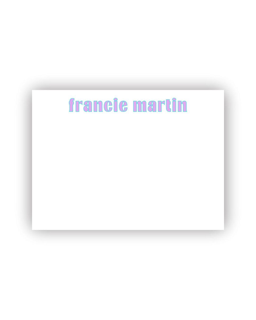 Fun and Bold Personalized notecards