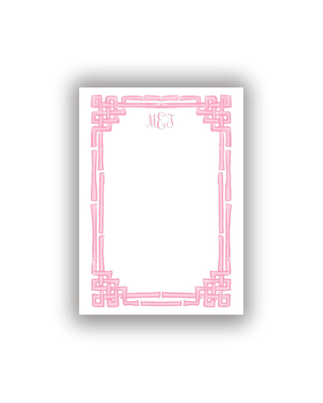 Bamboo Frame Personalized Notepad