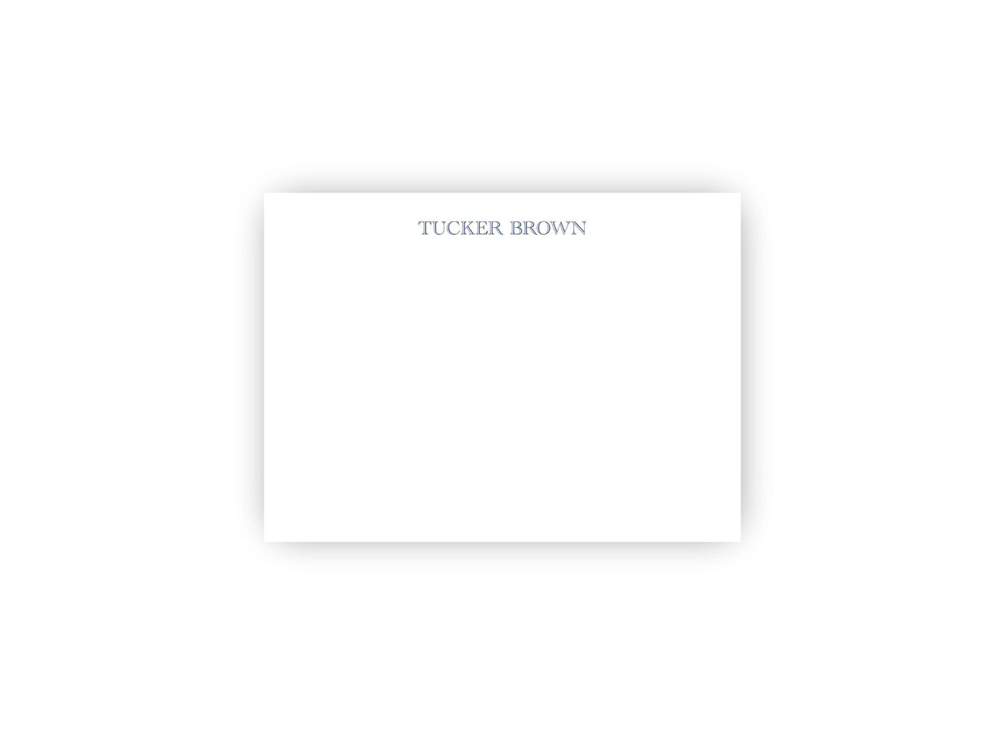 Engraved Font Personalized Notecards
