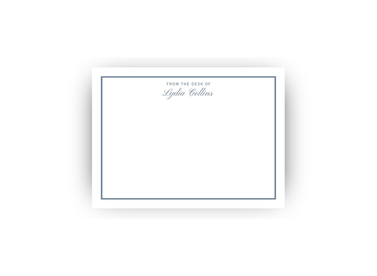 "From the Desk Of" Professional Personalized Notecards