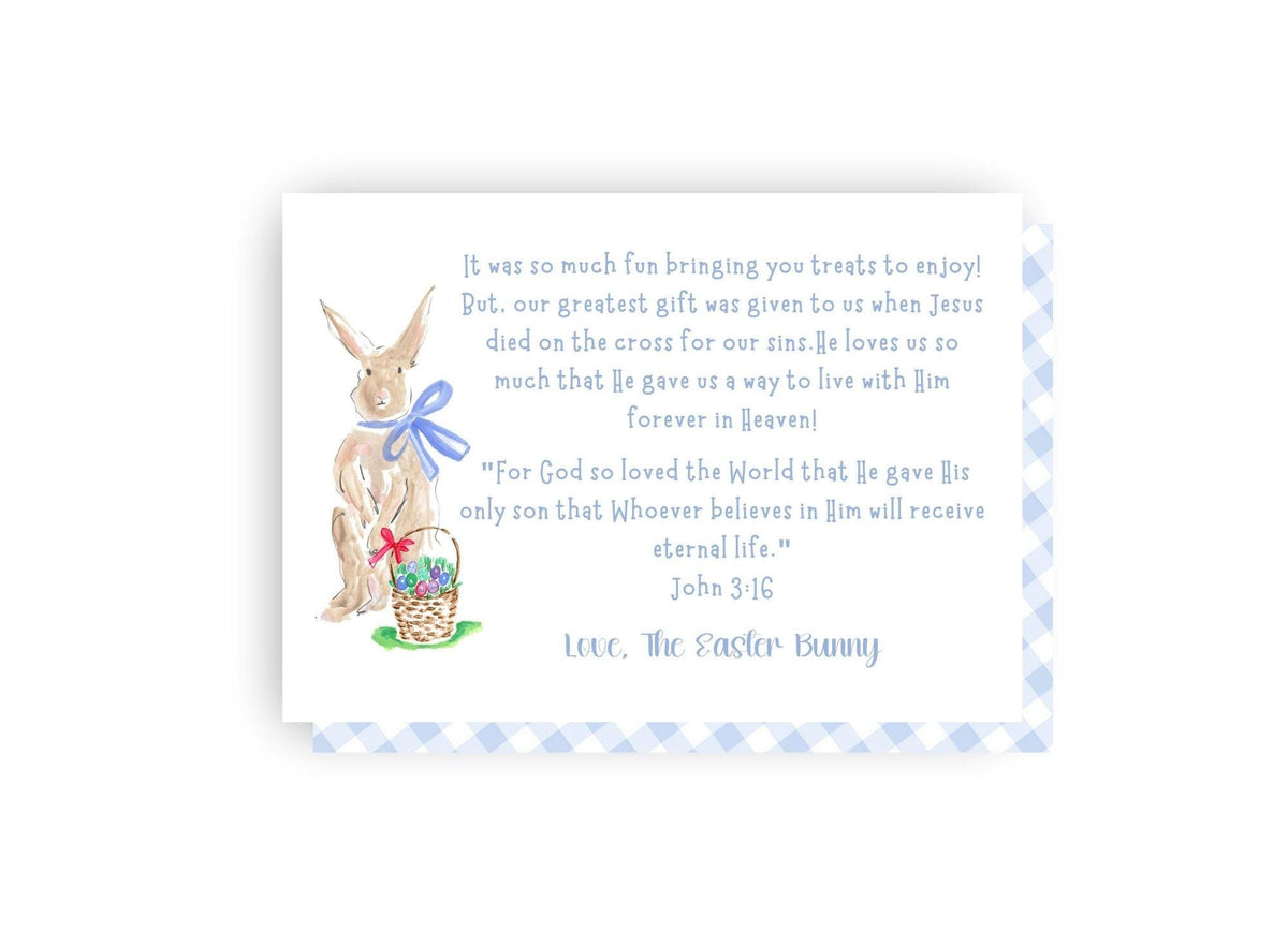 Easter Bunny note- Christ centered