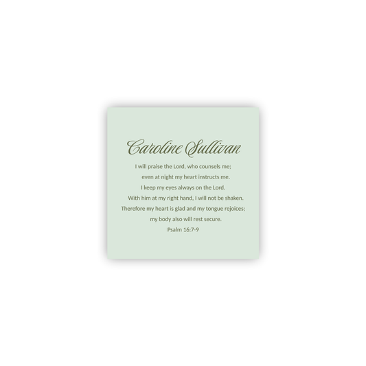 Psalm 16:6-9 Personalized Print- DIGITAL FILE