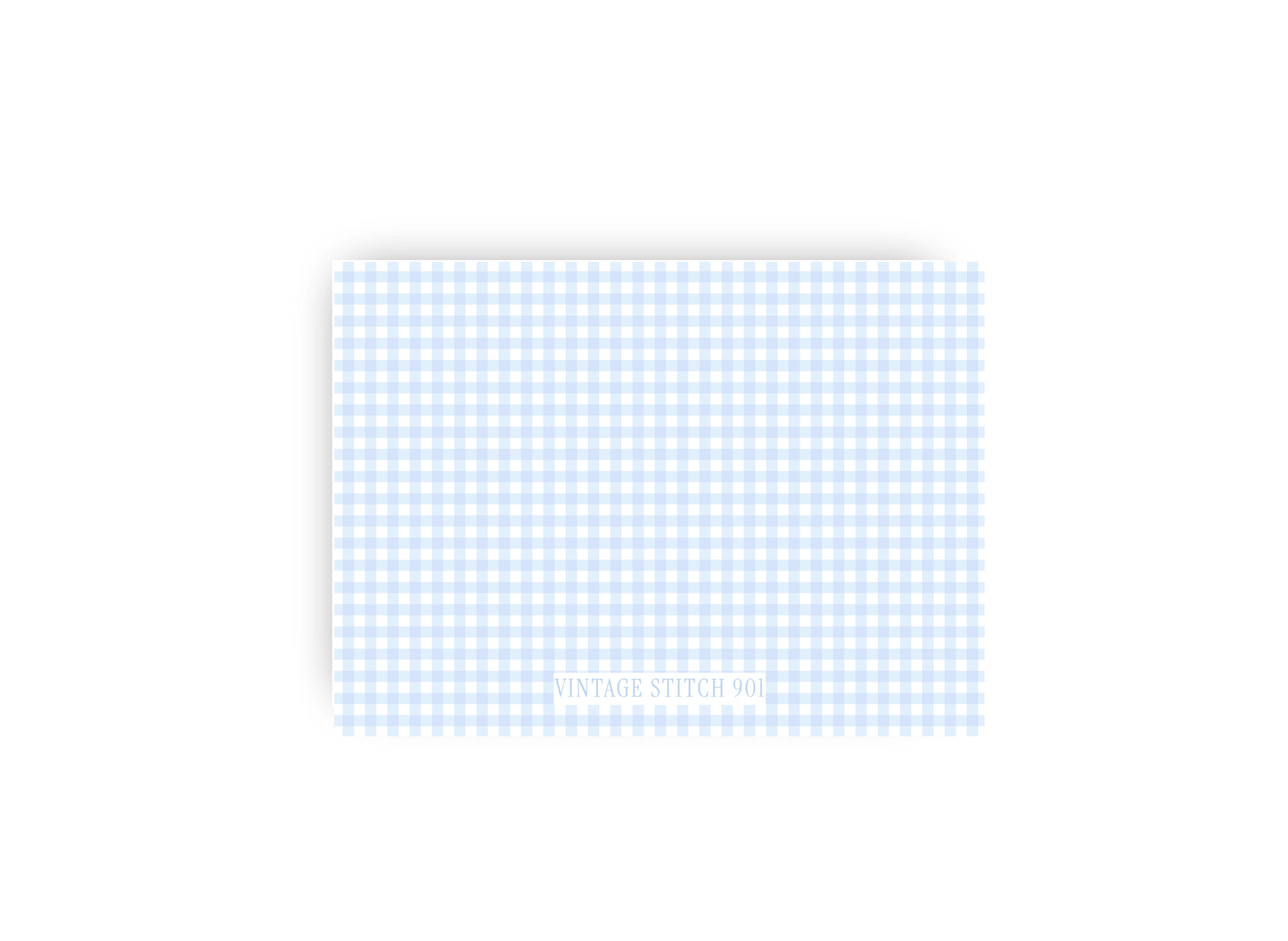 Baby Rattle and Blue Bow Nursery Personalized Notecards