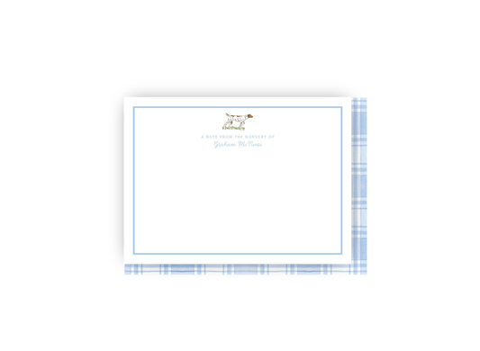 Pointer Dog Nursery Personalized Notecards