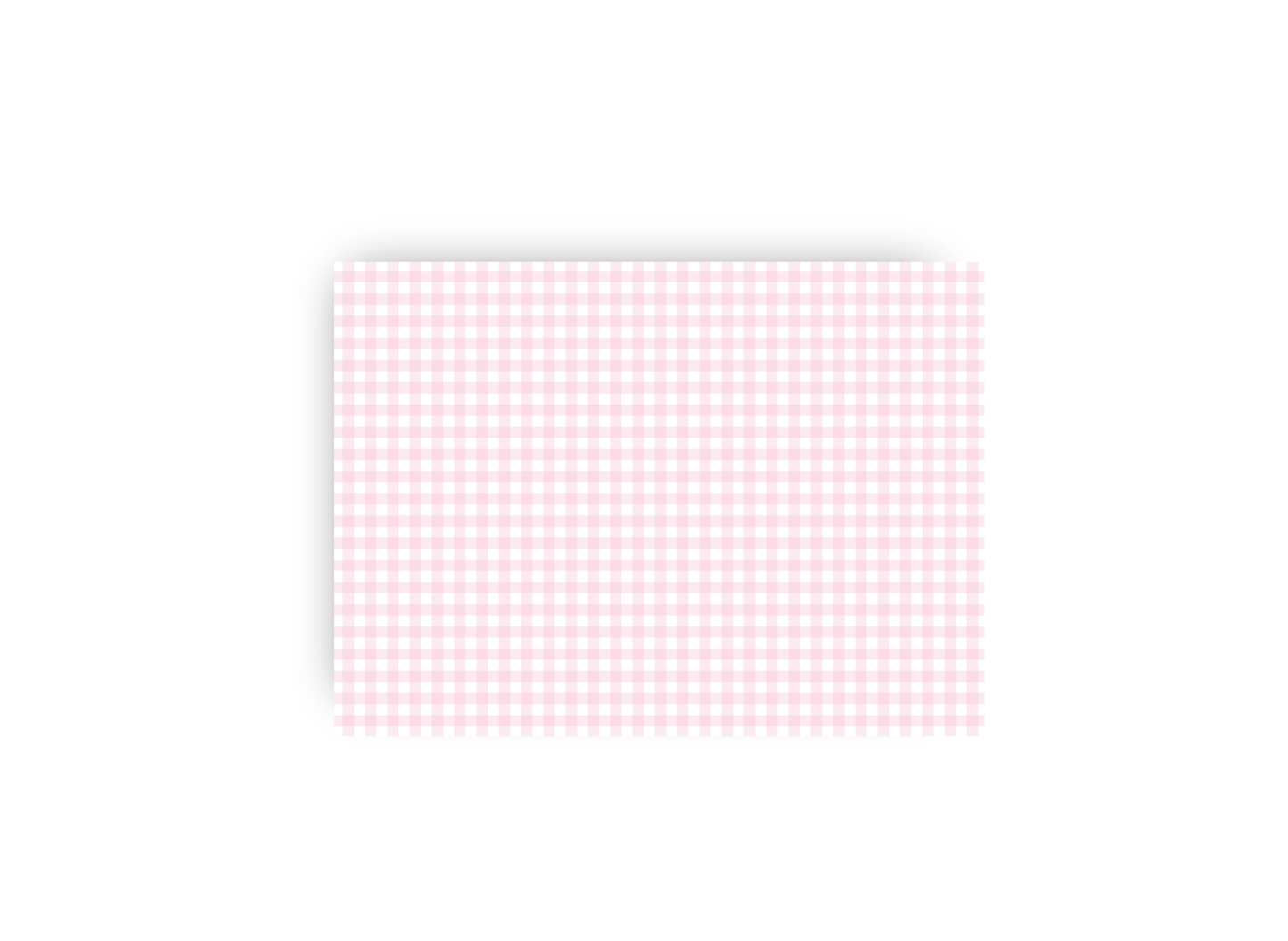 Baby Rattle and Pink Bow Nursery Personalized Notecards