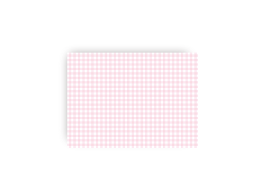 Baby Rattle and Pink Bow Nursery Personalized Notecards