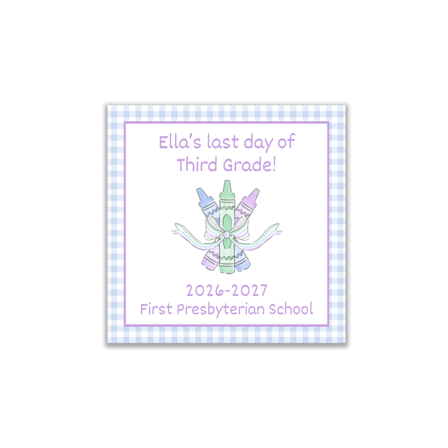 Pastel crayon bundle first/last day signs