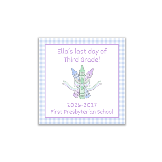 Pastel crayon bundle first/last day signs
