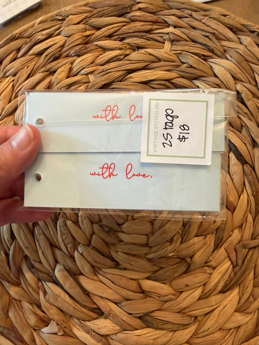 Skinny pack of "Just for you" non-personalized tags