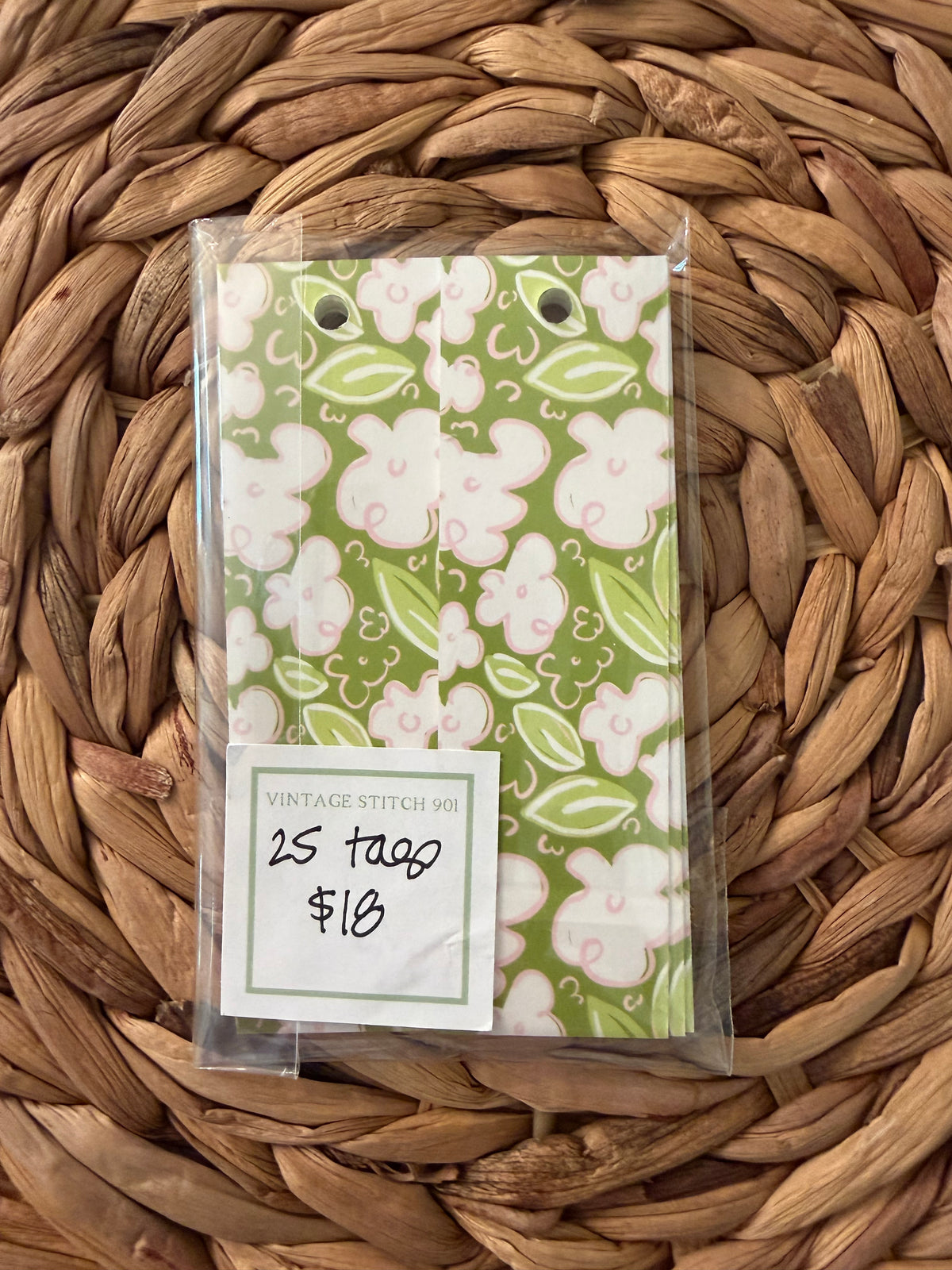 Skinny pack of "Happy Everything" non-personalized tags