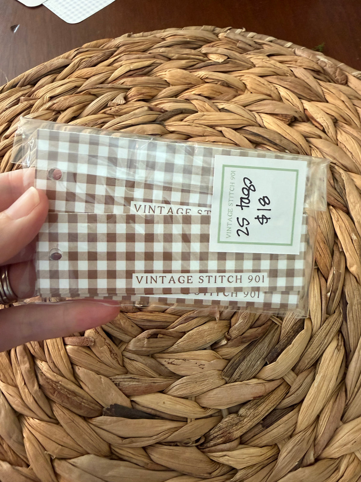 Skinny pack of "Happy Fall" non-personalized tags