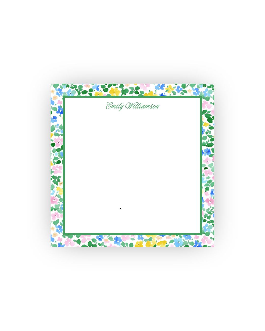 Bright Floral Square personalized notepad