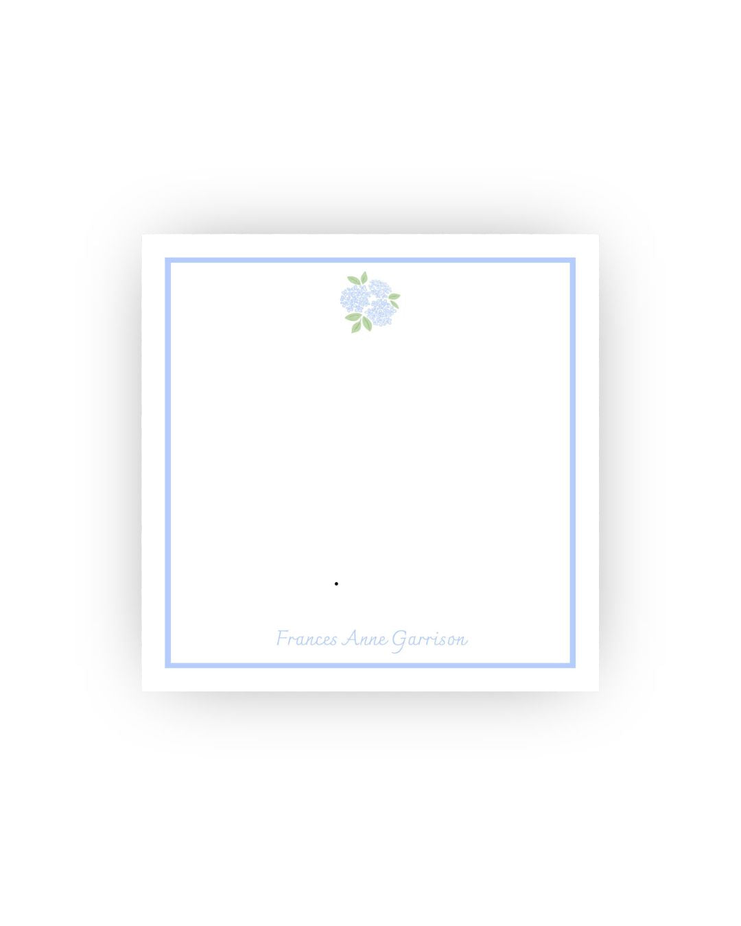 Hydrangea personalized notepad