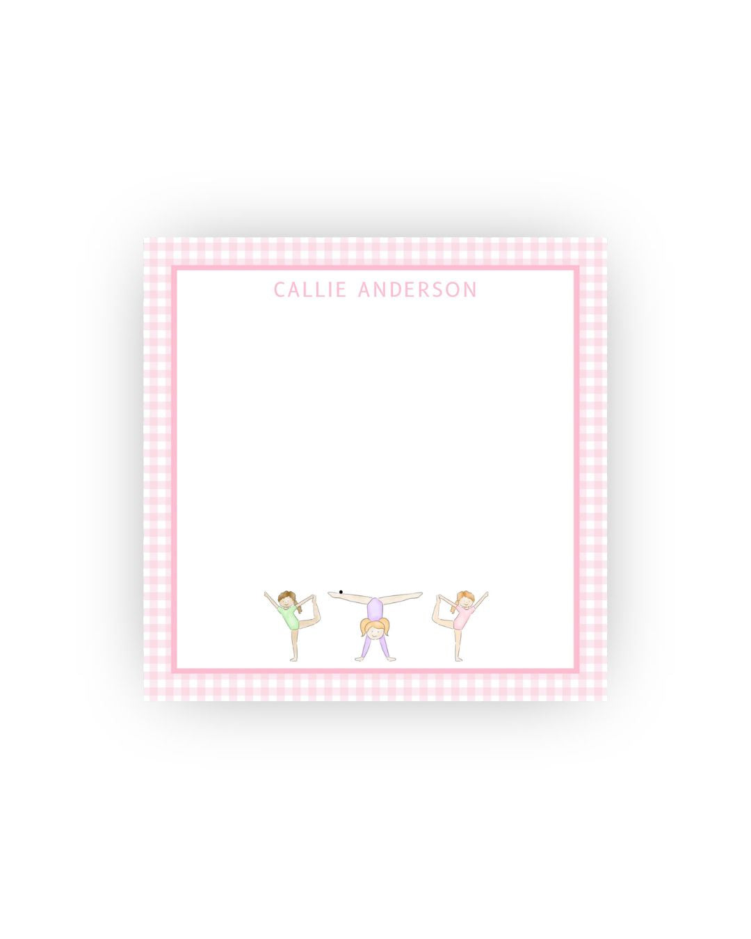 Gymnastics Personalized Notepad