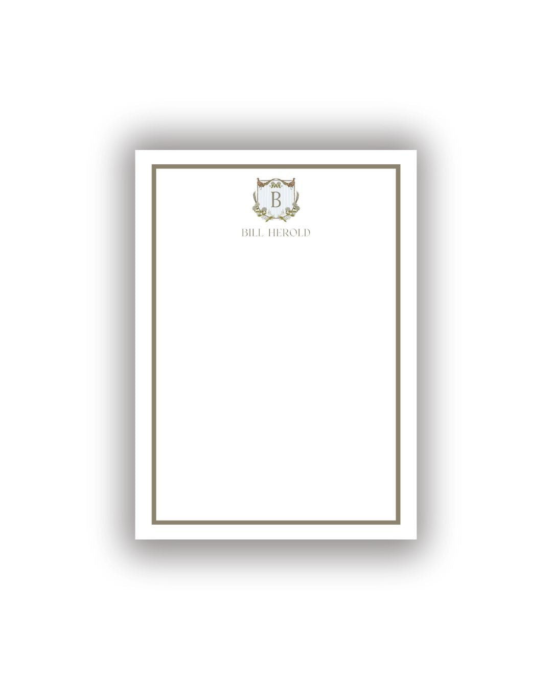 Pheasant Hunting Crest Personalized Notepad