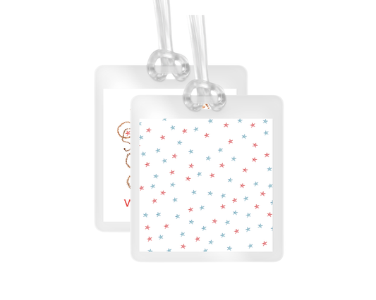 Buckaroo Crest personalized bag tags