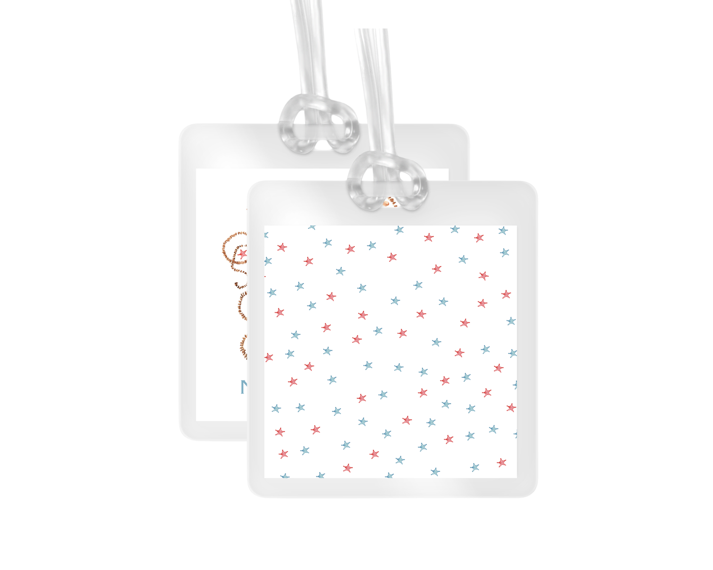 Buckaroo Crest personalized bag tags