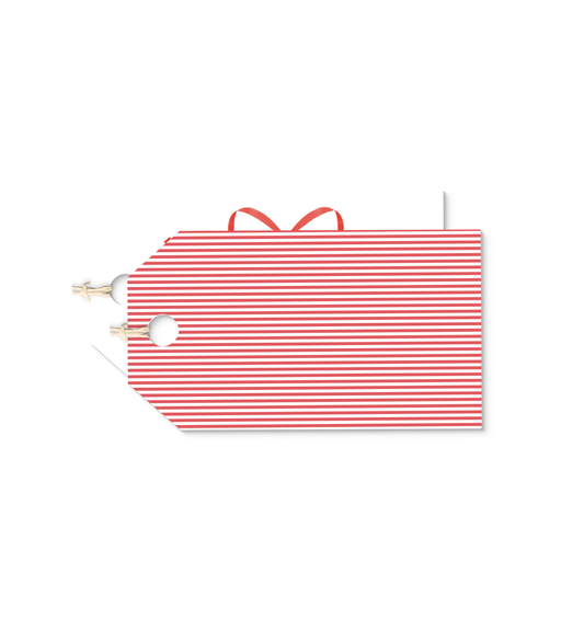 Red Bow and Pencils personalized hang tags