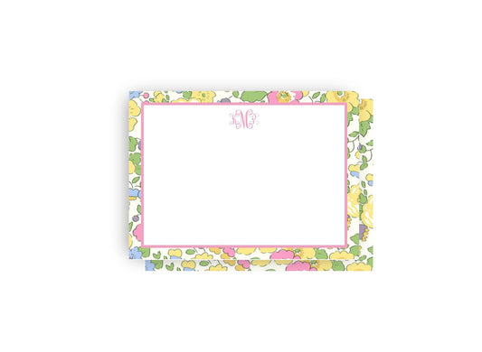 Liberty inspired floral watercolor personalized notecards