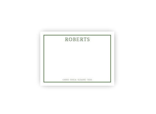 Family Personalized Notecards