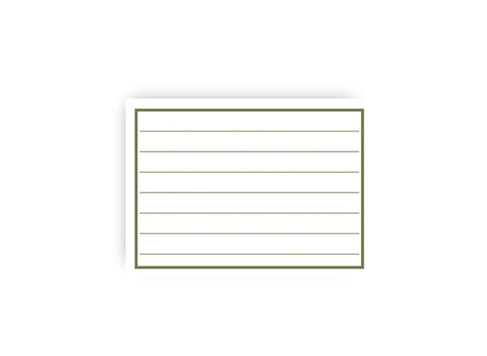 Fish Personalized Lined Notecards