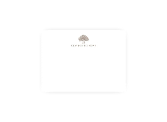 Oak Tree Handsome personalized notecards