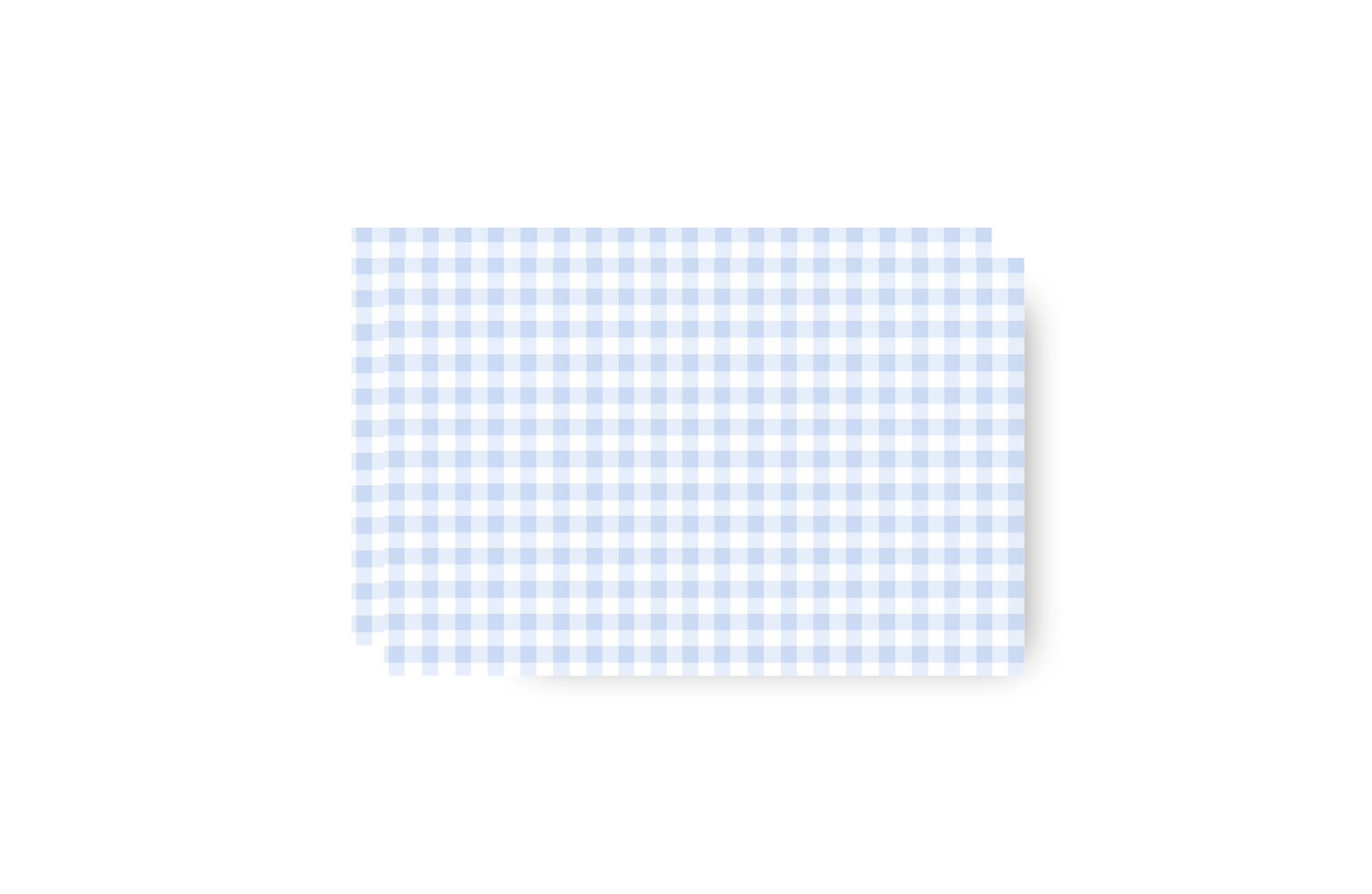 Blue Gingham and Mint border personalized placemat