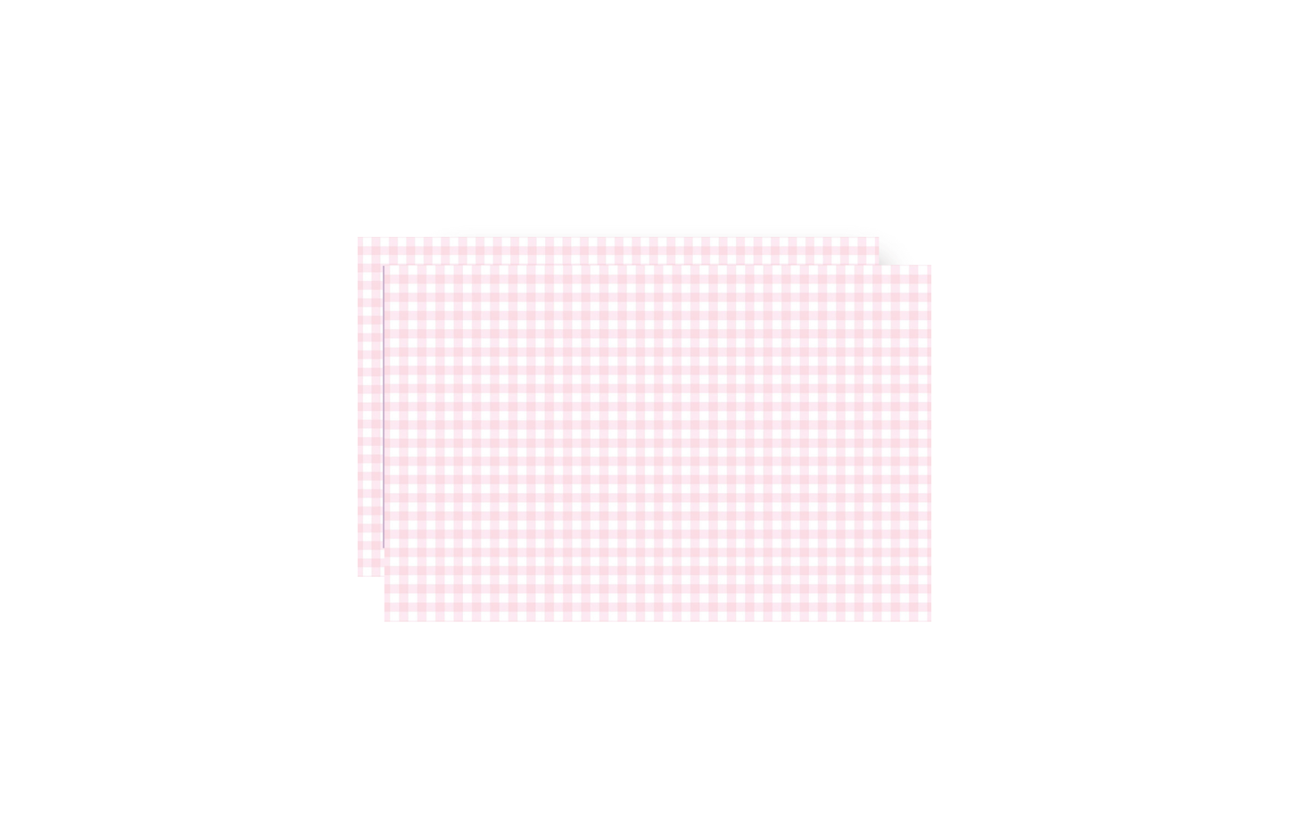 Gymnastics and Gingham personalized placemat