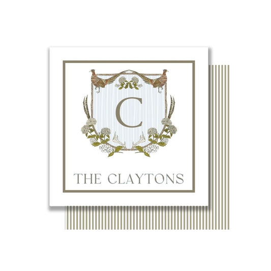Pheasant Hunting Crest personalized gift tags