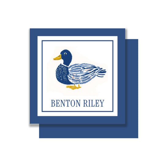Watercolor Duck personalized gift tags