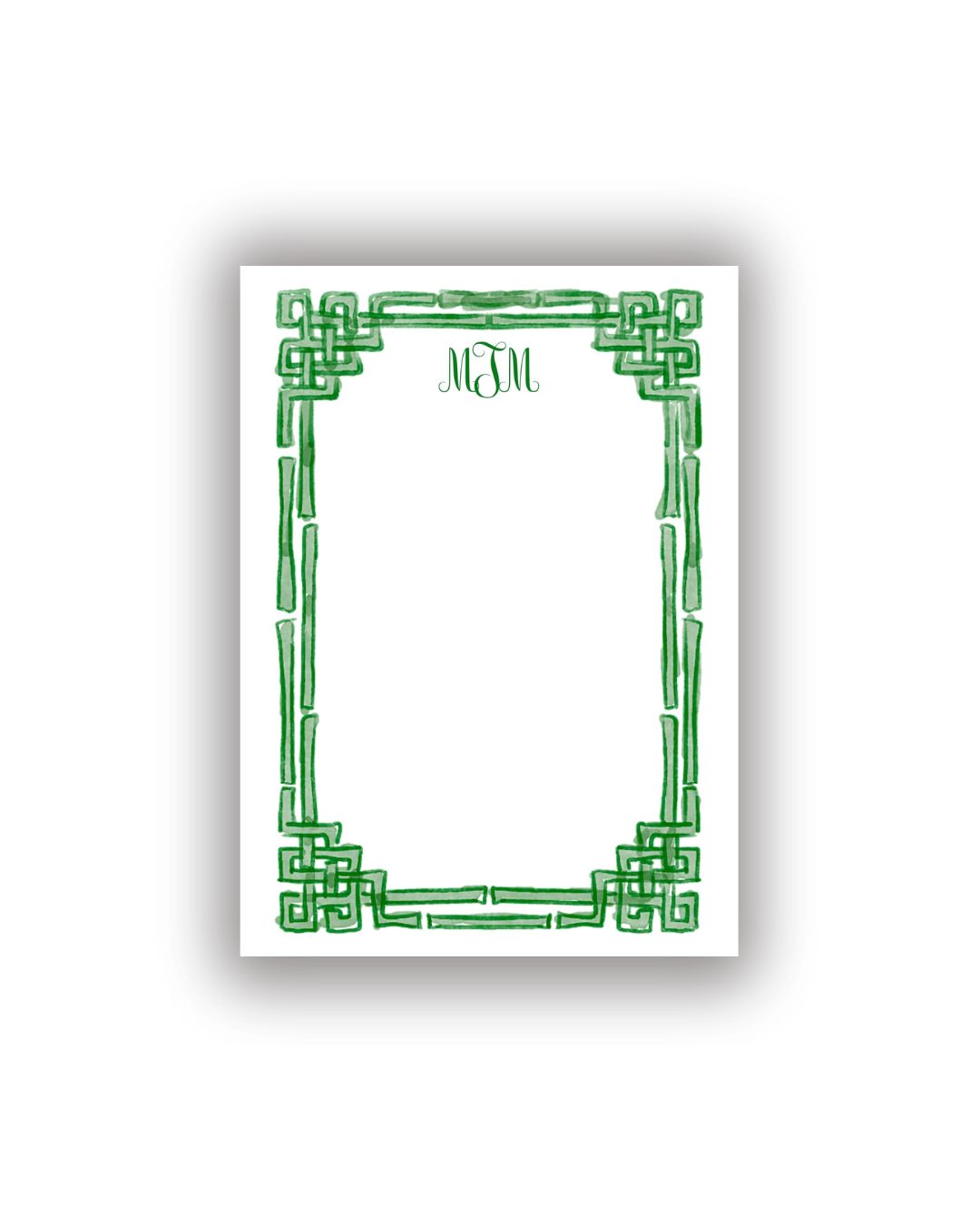Bamboo Frame Personalized Notepad