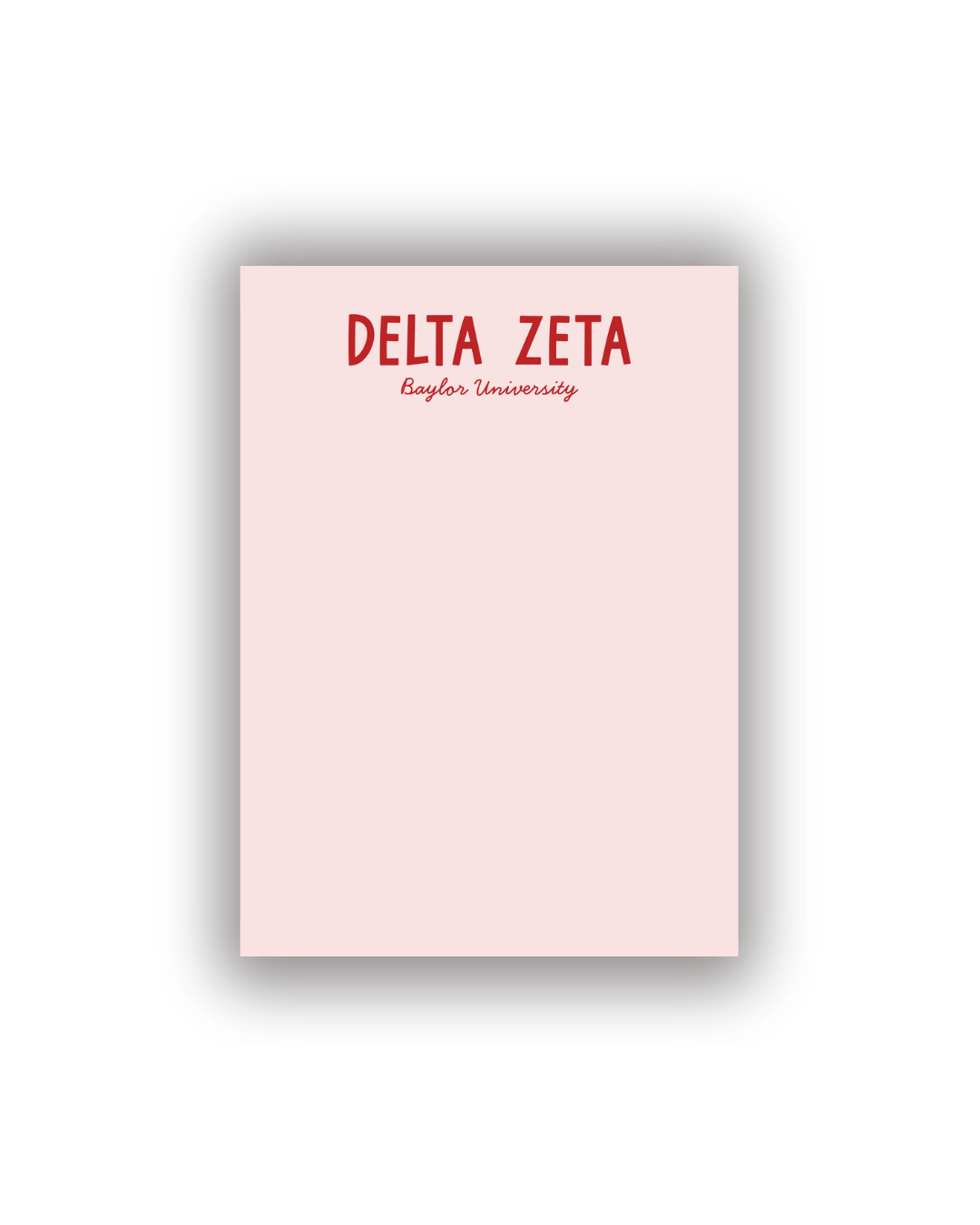 Sorority Notepads with Personalization