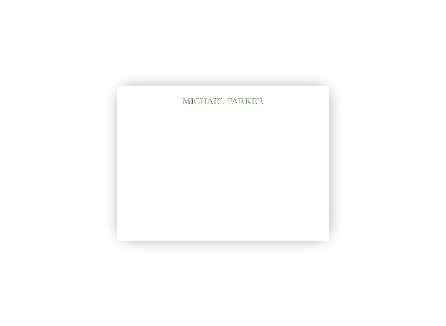 Engraved Font Personalized Notecards