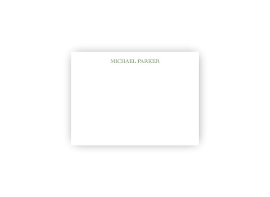 Engraved Font Personalized Notecards