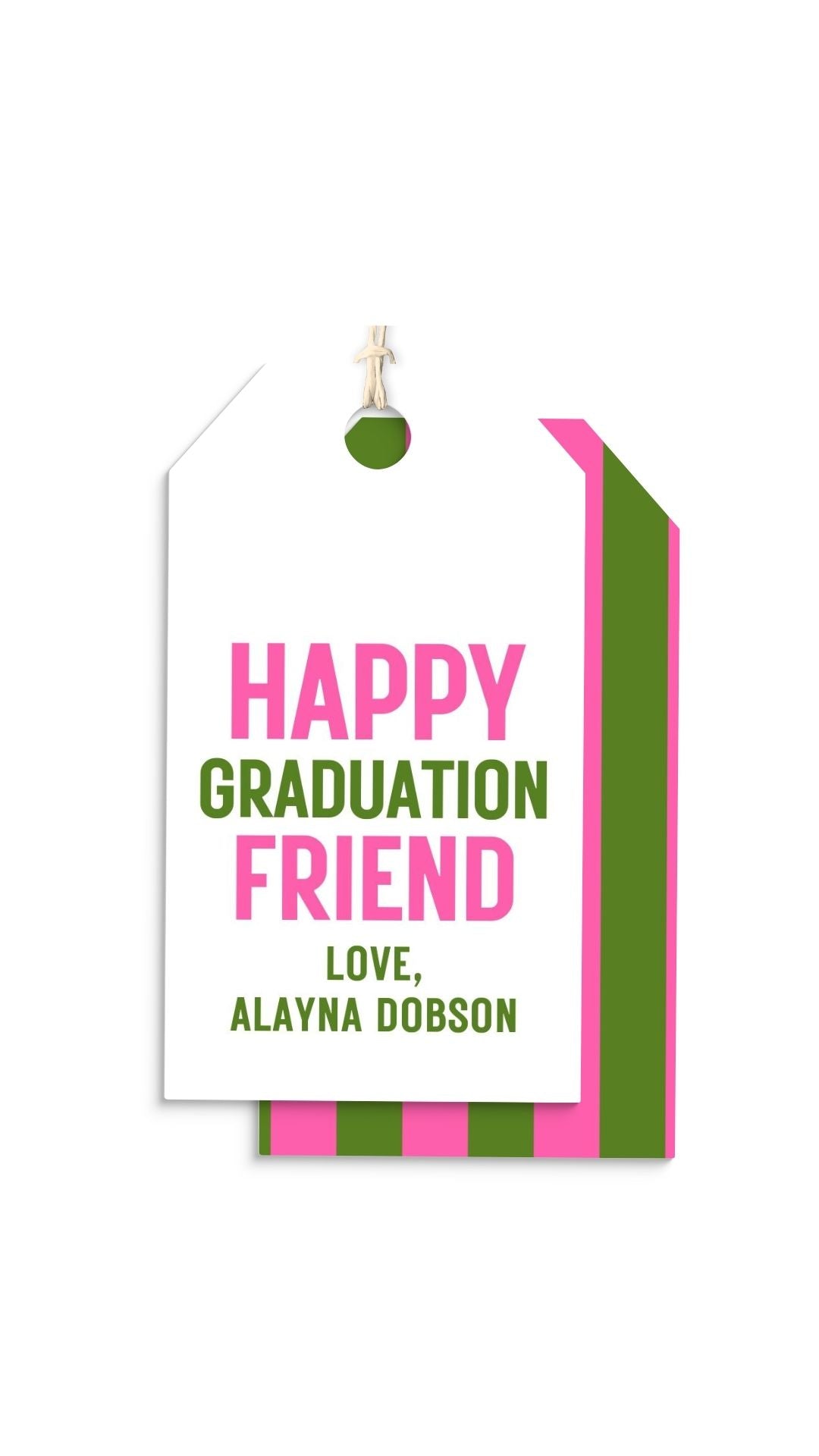 Happy Graduation Friend hang tags