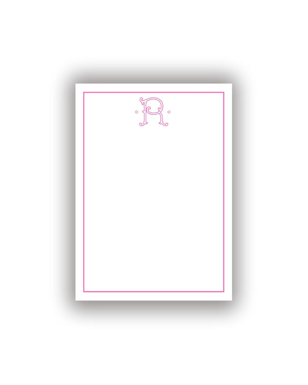 Fancy initial notepad