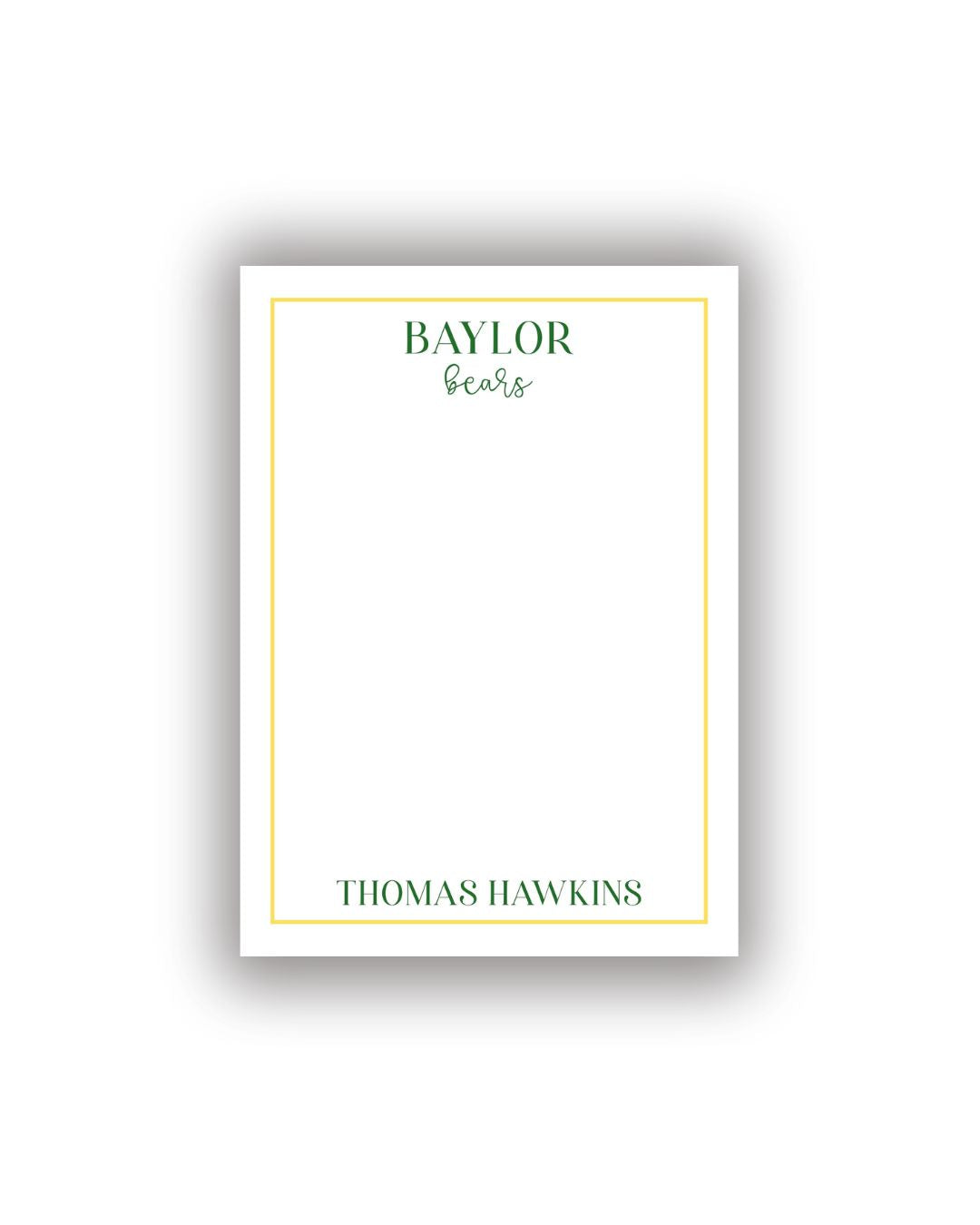 School Spirit Personalized Notepad