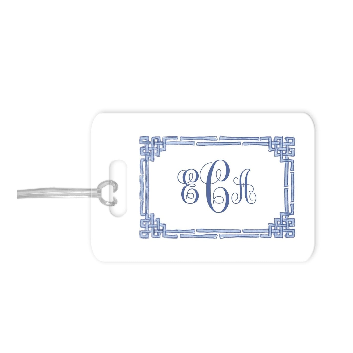 Bamboo Frame Personalized Luggage Tag