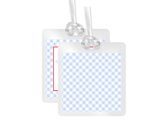 Apple and Bow Personalized Bag Tag