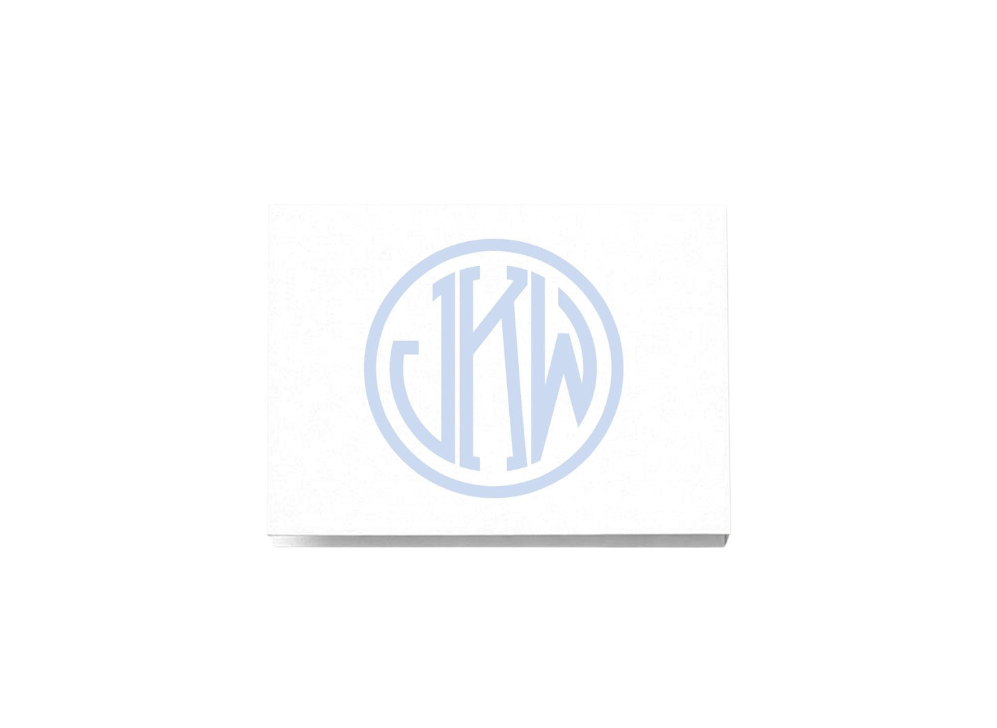 Circle Monogram Folded Notecards