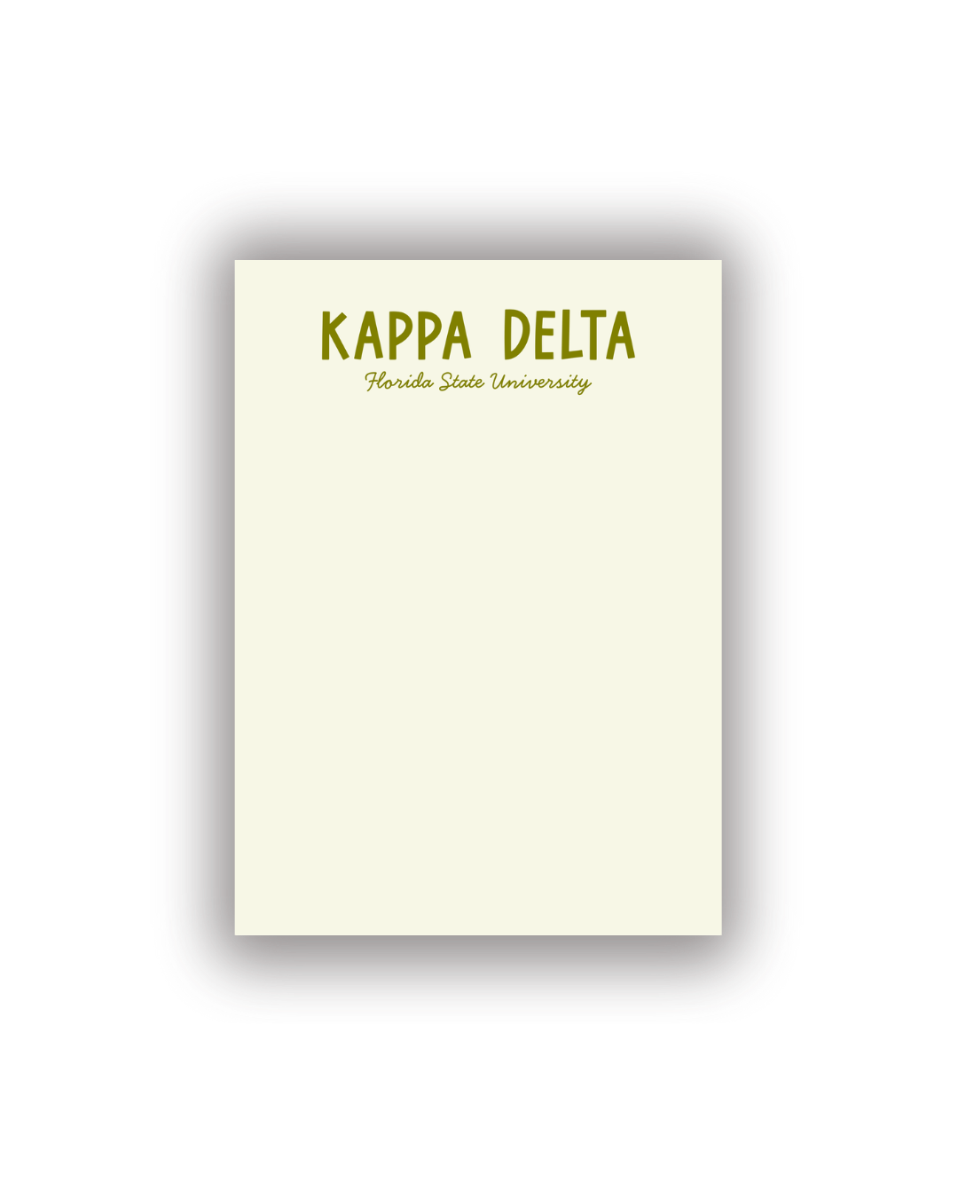 Sorority Notepads with Personalization