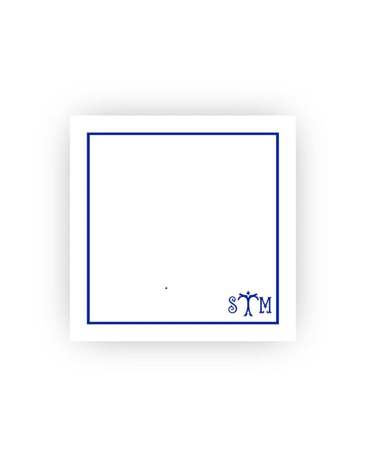 Classic Vintage Monogram Square Notepad
