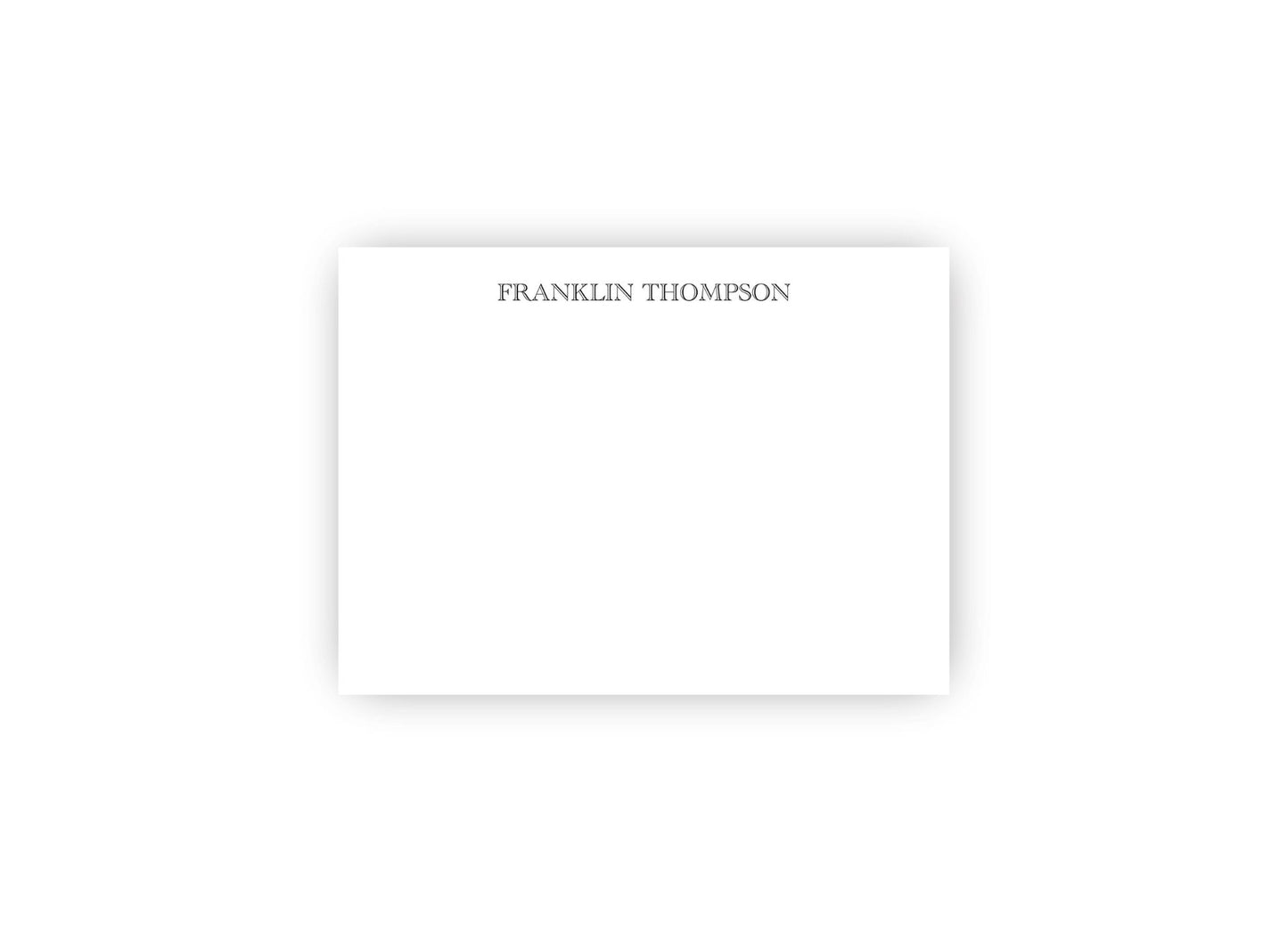 Engraved Font Personalized Notecards