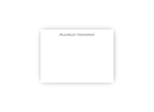 Engraved Font Personalized Notecards