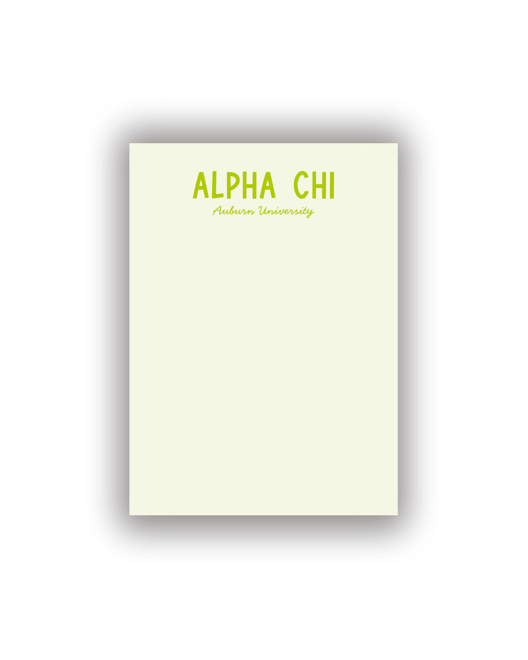 Sorority Notepads with Personalization