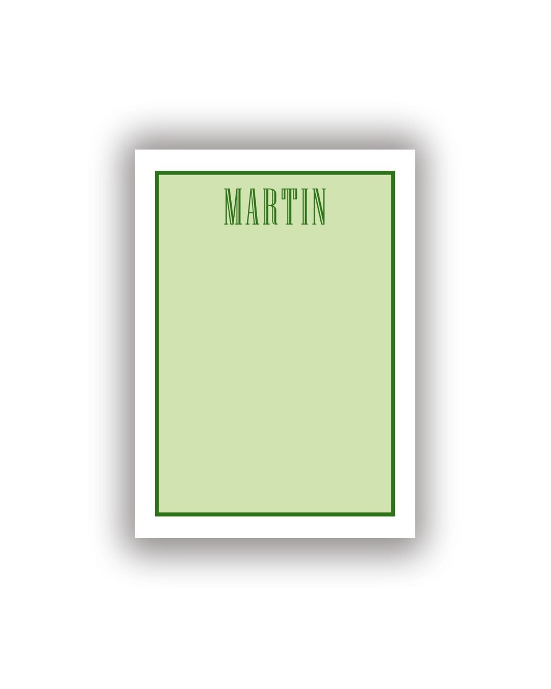 Colorful Two Tone Personalized Notepad