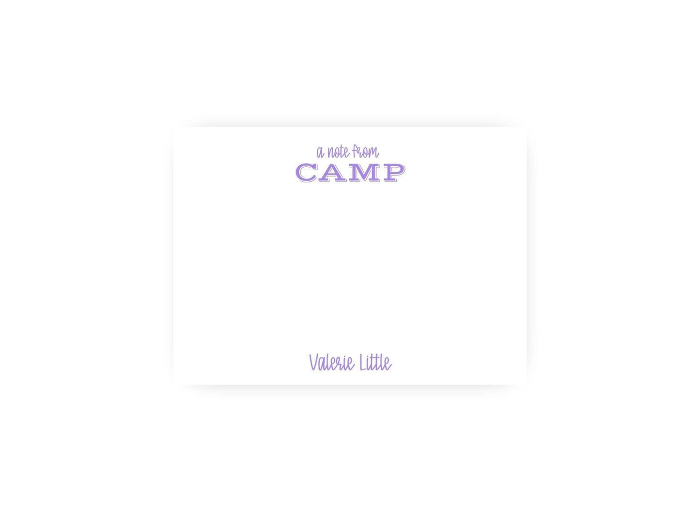 Happy and Bright Camp Personalized Notecards