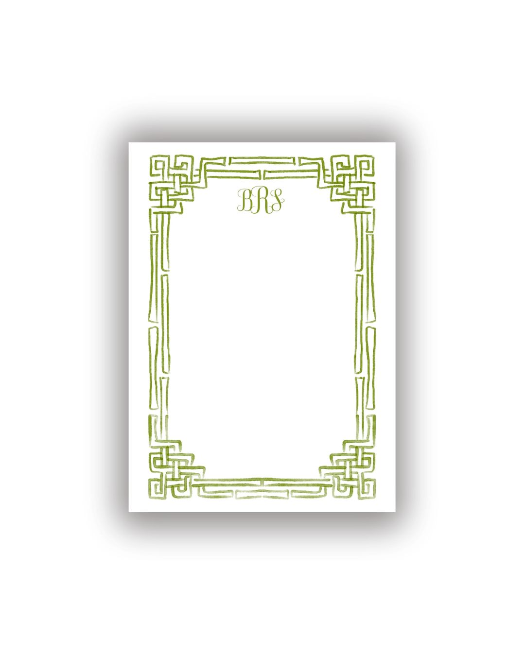 Bamboo Frame Personalized Notepad