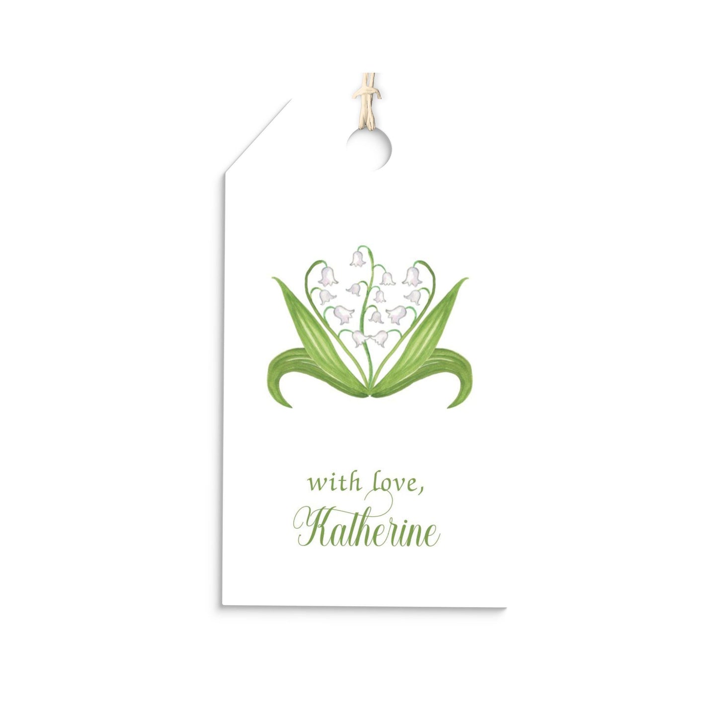 Lily of the Valley personalized hang tags